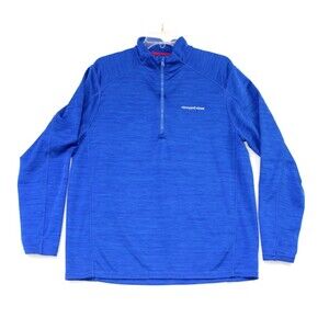 Vineyard Vines Pullover Mens Large Blue 1/4 Zip Performance Golf Stretch Logo